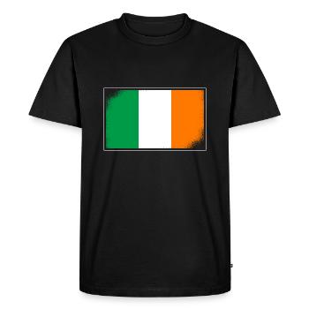 Ireland Flag Vintage Irish Flag Dublin - Men's Premium Organic T-Shirt - black - Front - Nico (187cm)