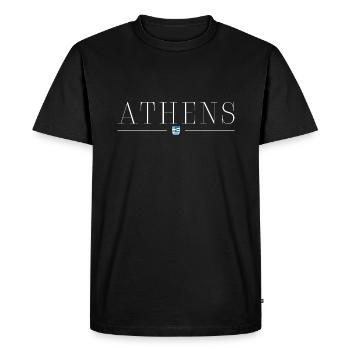J’adore Athènes - T-shirt Premium bio Homme - noir - Devant - Nico (187cm)