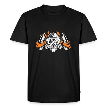 fire brigade - Men's Premium Organic T-Shirt - black - Front - Nico (187cm)