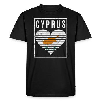 Chypre - T-shirt Premium bio Homme - noir - Devant - Nico (187cm)