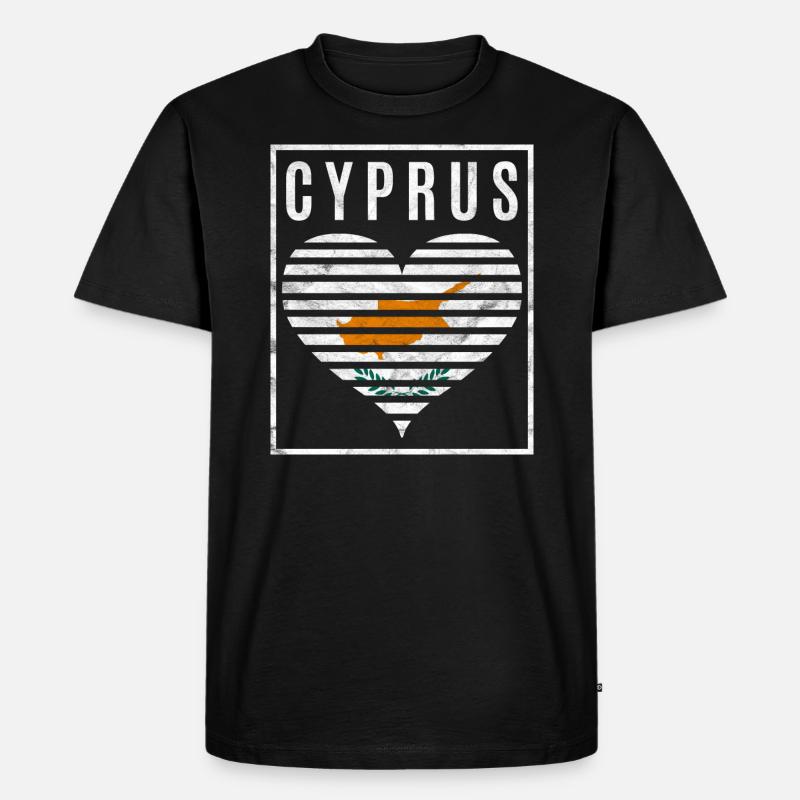 Zypern - Männer Premium Bio T-Shirt - Schwarz