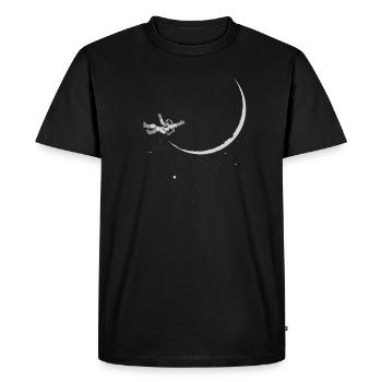 astronaut - Männer Premium Bio T-Shirt - Schwarz - Vorne - Nico (187cm)