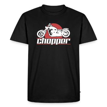 Moto choppers - T-shirt Premium bio Homme - noir - Devant - Nico (187cm)