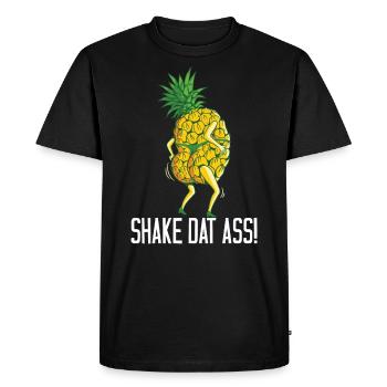 Shake Dat Ass! - Ananas Twerk - T-shirt Premium bio Homme - noir - Devant - Nico (187cm)