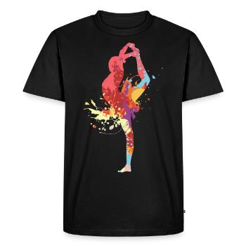 Gymnastics - Men's Premium Organic T-Shirt - black - Front - Nico (187cm)