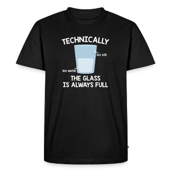 Chemist water | Chemistry biochemistry teacher gift - Men's Premium Organic T-Shirt - black - Front - Nico (187cm)