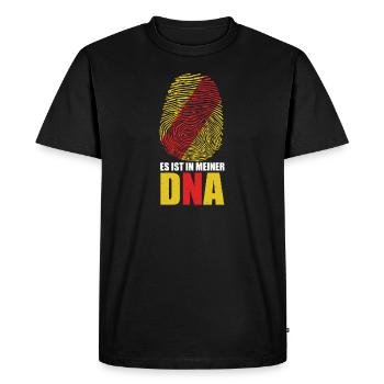 Badisch | Schwarzwald Karlsruhe Baden Geschenkidee - Männer Premium Bio T-Shirt - Schwarz - Vorne - Nico (187cm)