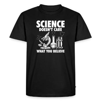 Wissenschaft Chemie | Chemiker Lehrer Geschenkidee - Männer Premium Bio T-Shirt - Schwarz - Vorne - Nico (187cm)