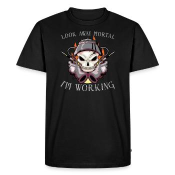 Welder Wife Funny Funny Welding Girlfriend Gift - Men's Premium Organic T-Shirt - black - Front - Nico (187cm)