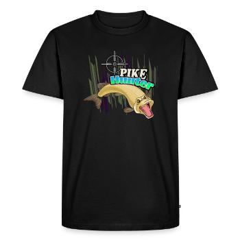 Pike - Men's Premium Organic T-Shirt - black - Front - Nico (187cm)