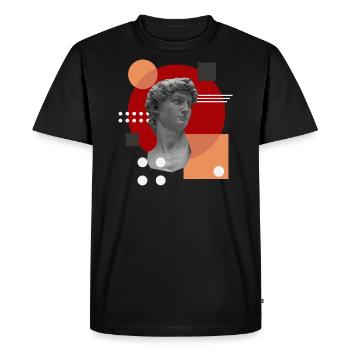 David - T-shirt Premium bio Homme - noir - Devant - Nico (187cm)