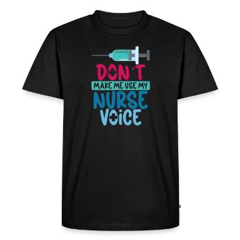Nurse Nursing Clinic Paramedic - Men's Premium Organic T-Shirt - black - Front - Nico (187cm)