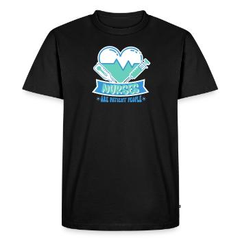 Nurse Nursing Clinic Paramedic - Men's Premium Organic T-Shirt - black - Front - Nico (187cm)
