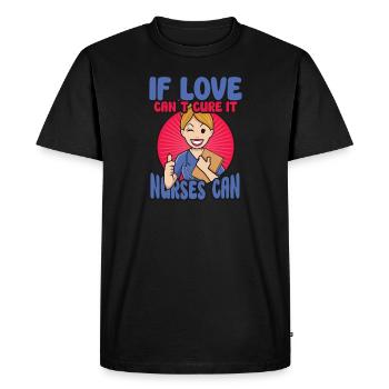 Nurse Nursing Clinic Paramedic - Men's Premium Organic T-Shirt - black - Front - Nico (187cm)