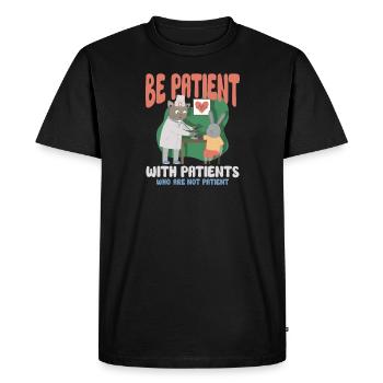 infirmière clinique de soins infirmiers ambulancier paramédical - T-shirt Premium bio Homme - noir - Devant - Nico (187cm)