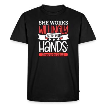 Nurse Nursing Clinic Paramedic - Men's Premium Organic T-Shirt - black - Front - Nico (187cm)