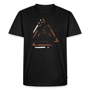 Apocalypse Masque à gaz Signes de guerre mondiale - T-shirt Premium bio Homme - noir - Devant - Nico (187cm)