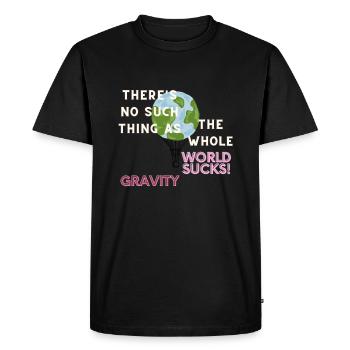 World sucks - Men's Premium Organic T-Shirt - black - Front - Nico (187cm)