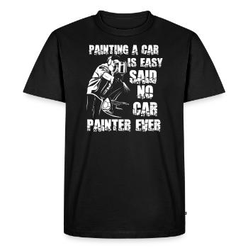 Peintre de voiture Peintre de carrosserie de voiture Mécanicien de voiture - T-shirt Premium bio Homme - noir - Devant - Nico (187cm)