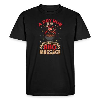 Bbq Grill Grilling Grillmaster Barbecue Meat Beef - Men's Premium Organic T-Shirt - black - Front - Nico (187cm)