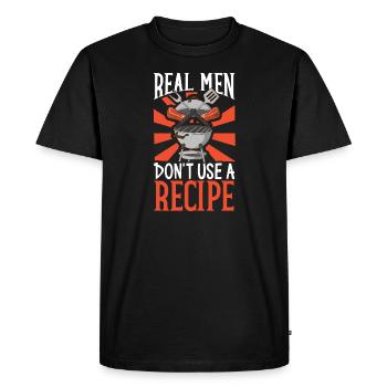 Bbq Grill Grilling Grillmaster Barbecue Meat Beef - Men's Premium Organic T-Shirt - black - Front - Nico (187cm)