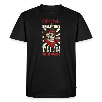 Scary Darts Darts Player Dartboard Darts Board - Men's Premium Organic T-Shirt - black - Front - Nico (187cm)