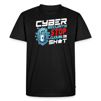 Cybersecurity Specialist - Men's Premium Organic T-Shirt - black - Front - Nico (187cm)