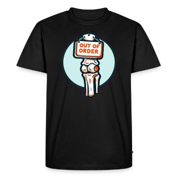 Hip Replacement Surgery Hip Surgery Post-op - Men's Premium Organic T-Shirt - black - Front - Nico (187cm)
