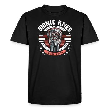 Chirurgie de remplacement de la hanche Chirurgie post-opératoire de la hanche - T-shirt Premium bio Homme - noir - Devant - Nico (187cm)