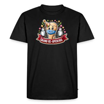 Hip Replacement Surgery Hip Surgery Post-op - Men's Premium Organic T-Shirt - black - Front - Nico (187cm)