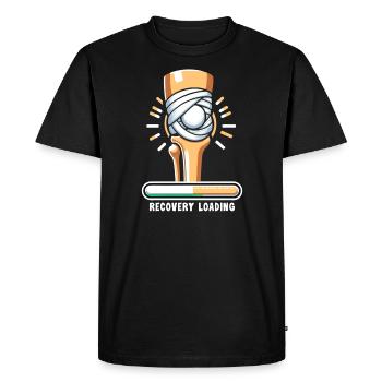 Hip Replacement Surgery Hip Surgery Post-op - Men's Premium Organic T-Shirt - black - Front - Nico (187cm)