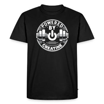 Bodybuilding, Powerlifting, Weightlifting, Fitness - Men's Premium Organic T-Shirt - black - Front - Nico (187cm)