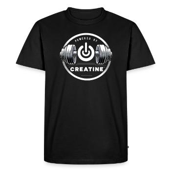 Bodybuilding, Powerlifting, Weightlifting, Fitness - Men's Premium Organic T-Shirt - black - Front - Nico (187cm)