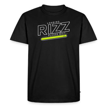 Rizzler Culture Gaming Life Rizzler Quotes - Men's Premium Organic T-Shirt - black - Front - Nico (187cm)