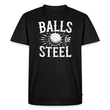 Squash Passion Squash Sport for Squash - Men's Premium Organic T-Shirt - black - Front - Nico (187cm)