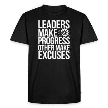 Leadership et gestion orientés vers le progrès pour - T-shirt Premium bio Homme - noir - Devant - Nico (187cm)