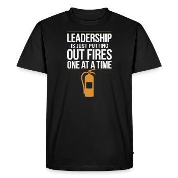 Leadership et gestion orientés vers le progrès pour - T-shirt Premium bio Homme - noir - Devant - Nico (187cm)