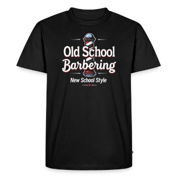 Vibrations de salon de coiffure et coupes de cheveux classiques pour - T-shirt Premium bio Homme - noir - Devant - Nico (187cm)