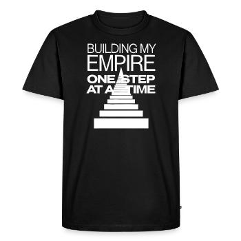 Agitation entrepreneuriale et bourreau de travail en affaires - T-shirt Premium bio Homme - noir - Devant - Nico (187cm)