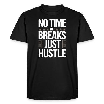 Entrepreneurial Hustle and Workaholic in Business - Men's Premium Organic T-Shirt - black - Front - Nico (187cm)