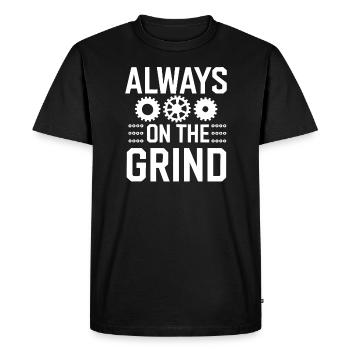 Agitation entrepreneuriale et bourreau de travail en affaires - T-shirt Premium bio Homme - noir - Devant - Nico (187cm)