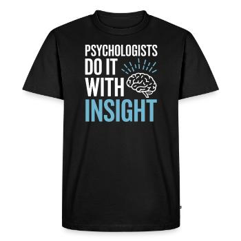Comprendre la psychologie, l’ et le comportement - T-shirt Premium bio Homme - noir - Devant - Nico (187cm)