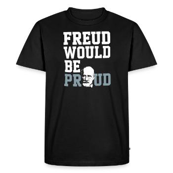 Comprendre la psychologie, l’ et le comportement - T-shirt Premium bio Homme - noir - Devant - Nico (187cm)