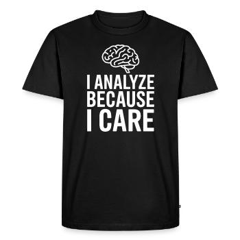 Comprendre la psychologie, l’ et le comportement - T-shirt Premium bio Homme - noir - Devant - Nico (187cm)
