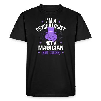 Comprendre la psychologie, l’ et le comportement - T-shirt Premium bio Homme - noir - Devant - Nico (187cm)