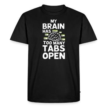 Comprendre la psychologie, l’ et le comportement - T-shirt Premium bio Homme - noir - Devant - Nico (187cm)
