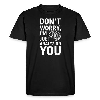Comprendre la psychologie, l’ et le comportement - T-shirt Premium bio Homme - noir - Devant - Nico (187cm)