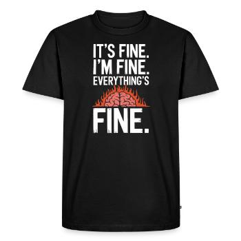 Comprendre la psychologie, l’ et le comportement - T-shirt Premium bio Homme - noir - Devant - Nico (187cm)