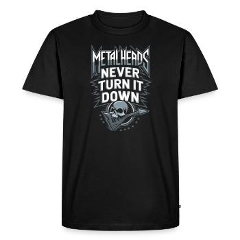 L’ambiance ultime de la playlist Thrash Metal de Metalhead - T-shirt Premium bio Homme - noir - Devant - Nico (187cm)
