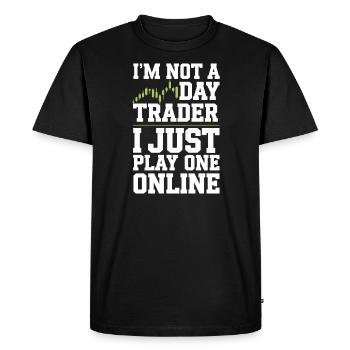 Mastering the Stock Market: Day Trading Strategies - Men's Premium Organic T-Shirt - black - Front - Nico (187cm)